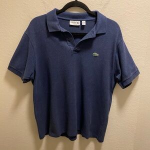 Lacoste Men’s Blue Legacy Short Sleeve Pique Polo Shirt Size XL